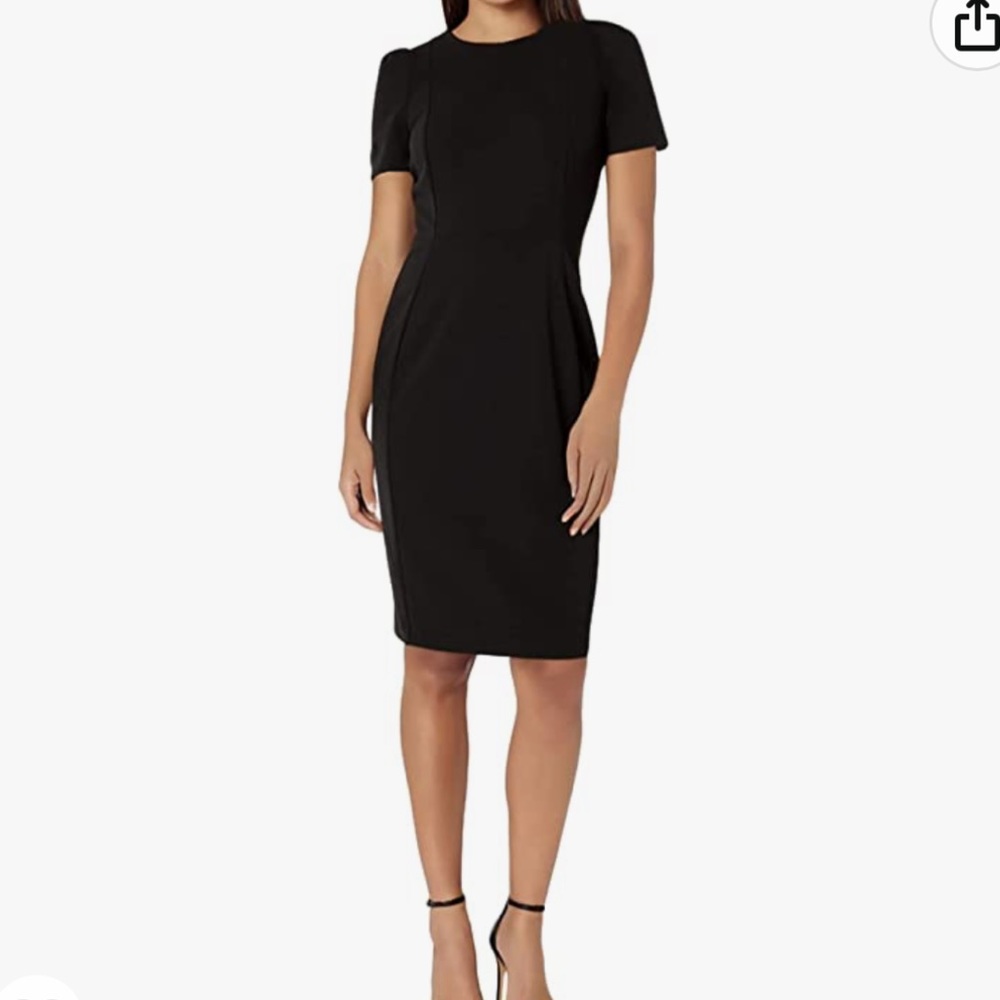 Calvin Klein Short Sleeve Sheath Dress
